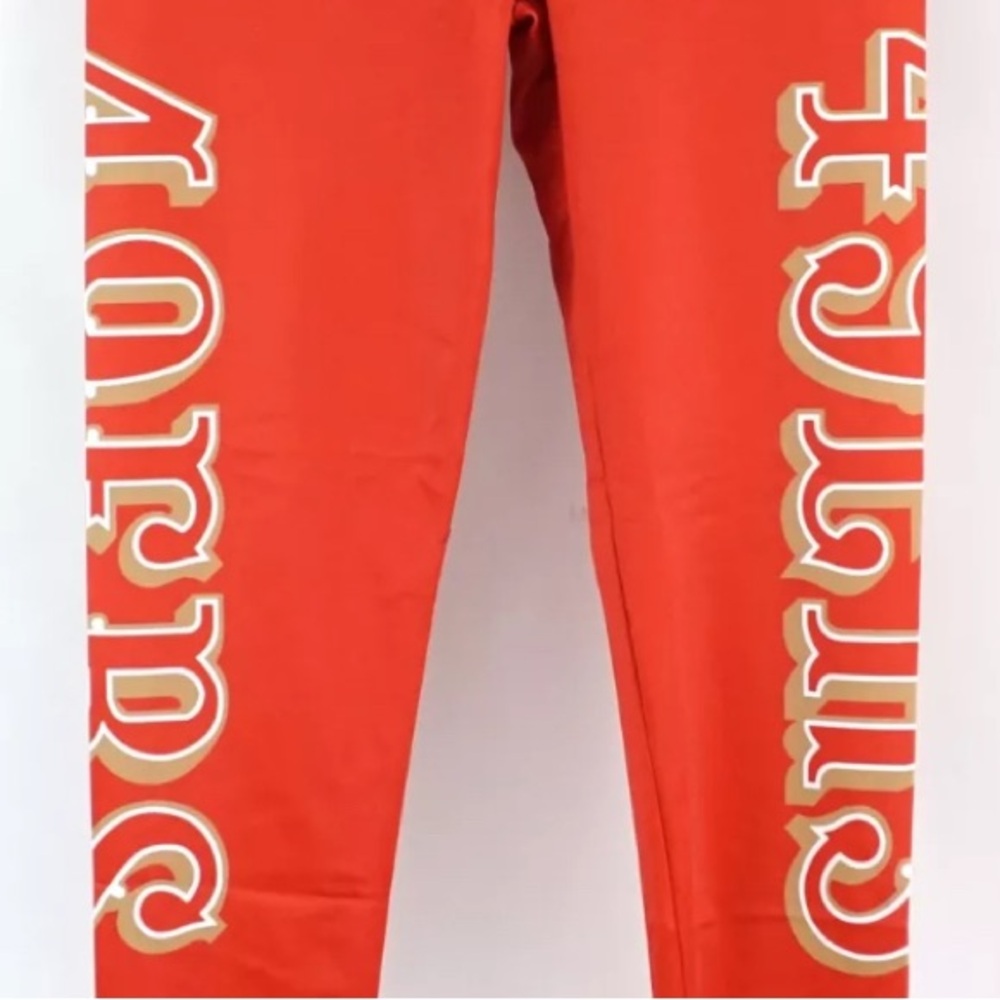 NEW San Francisco 49ers NFL Long Yoga Pants Leggings Women’s M L XL or 2XL - Picture 4 of 9